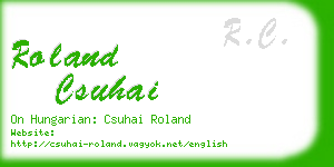 roland csuhai business card